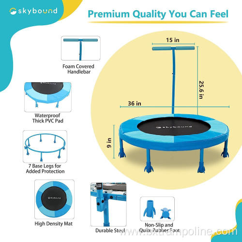 36 Inch Mini Trampoline for Kids-Blue